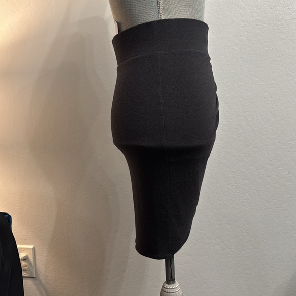 Helmut Lang women’s Twist skirt wool nova jersey color charcoal size P/S NWT - Picture 5 of 8